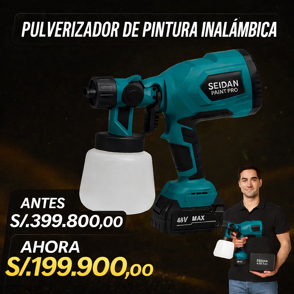 PROMOCION 50%OFF - PISTOLA PINTURA PULVERIZADOR + 4 ITENS REGALO